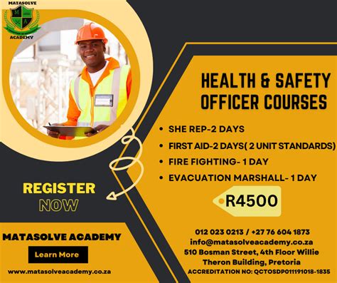 HEALTH & SAFETY OFFICER COURSE - Matasolve Academy