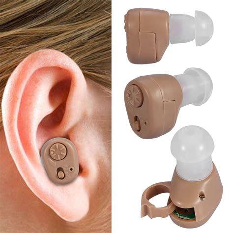 YLSHRF Mini Hearing Aid In-Ear Adjustable Volume Sound Digital ...