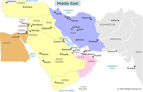 Middle East Time Zone Map Whichtimezone - vrogue.co