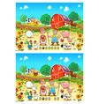 Spot differences Royalty Free Vector Image - VectorStock