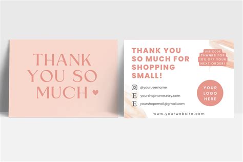 Canva Thank You Card Template Graphic by Haffa Studio · Creative Fabrica