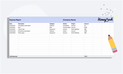 How to use an expense report (example included) | HoneyBook