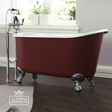 Lyonnaise cast iron bath - painted, | The Victorian Emporium