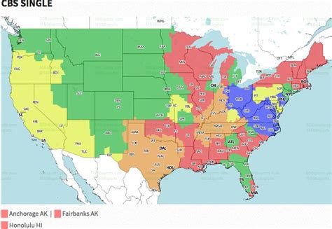 NFL Week 4: Broadcast map