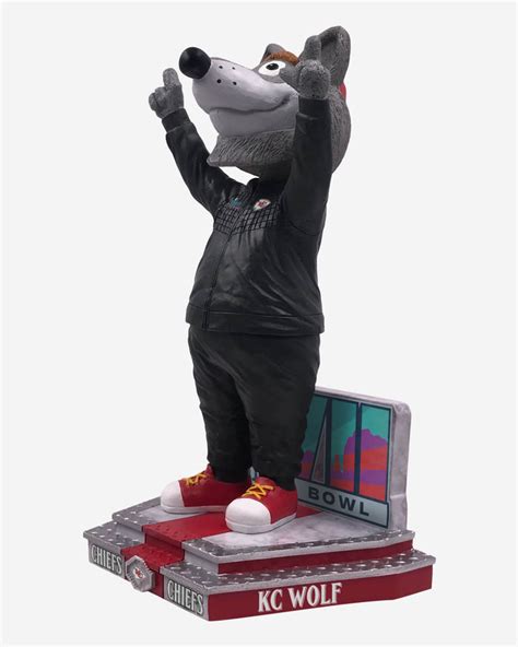 KC Wolf Kansas City Chiefs Super Bowl LVII Outfit Mascot Bobblehead FOCO