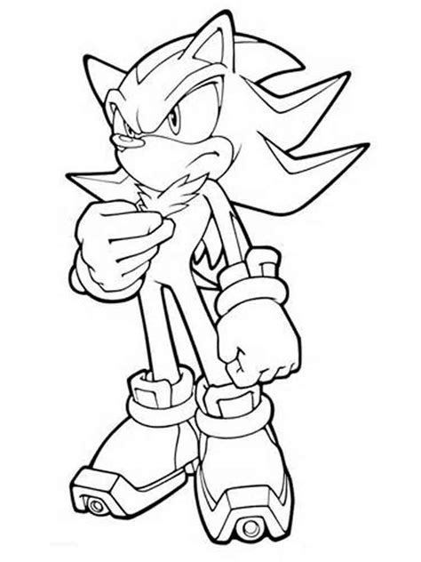 Shadow the Hedgehog coloring pages