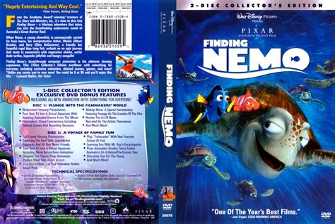 Finding Nemo - Movie DVD Custom Covers - 211finding nemo r1 scan hires :: DVD Covers