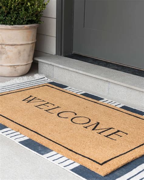 XL Welcome Doormat – McGee & Co. | Door mat, Porch rug, Front door mats