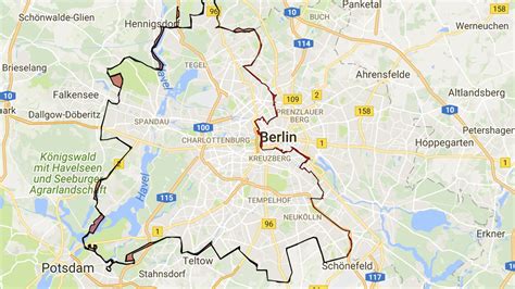 Berlin Wall Map Germany / Mauerweg is actually the whole ride of the wall path, there is a map ...