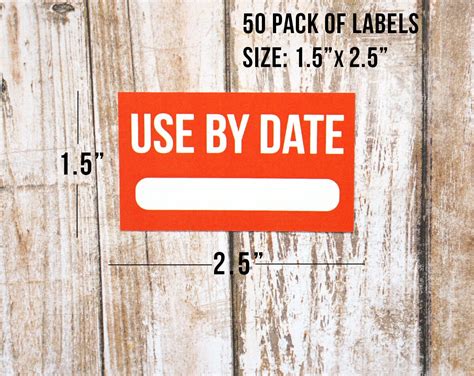 Expiration Date Sticker Use By Date Labels for Food | Etsy