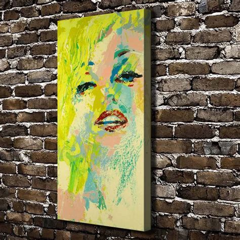 A1778 LeRoy Neiman Abstract Yellow Hair Girl Figure, HD Canvas Print Home decoration Living Room ...
