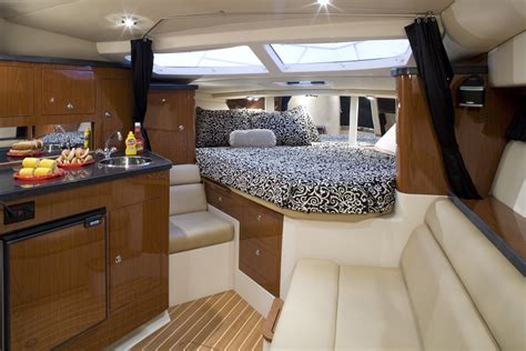 Can't you see yourself relaxing in our luxurious 35 Express? | Boat interior, Boat interiors ...