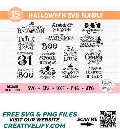 Halloween Sign SVG Bundle cut file Cricut Silhouette Happy H - Inspire Uplift