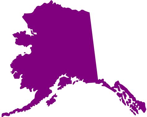 Alaska Map Clipart | Zip Code Map