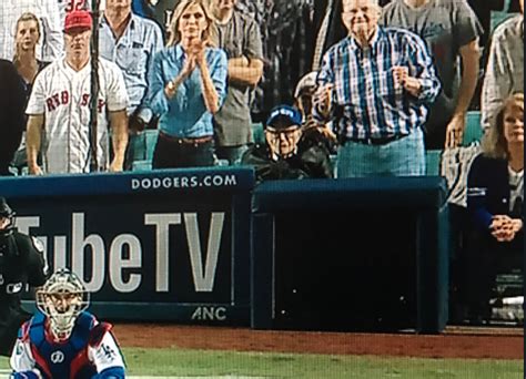 Look: Larry King, Mary Hart spotted behind home plate at Dodgers' World Series Game 3 - The ...