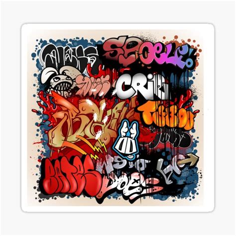 "Graffiti Trash" Sticker for Sale by traumfaenger | Redbubble