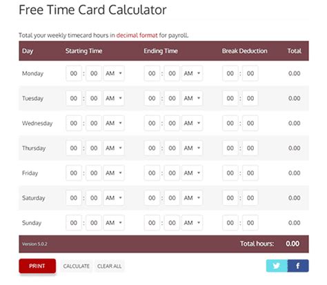 Redcort free time card calculator - DonnaLeeland