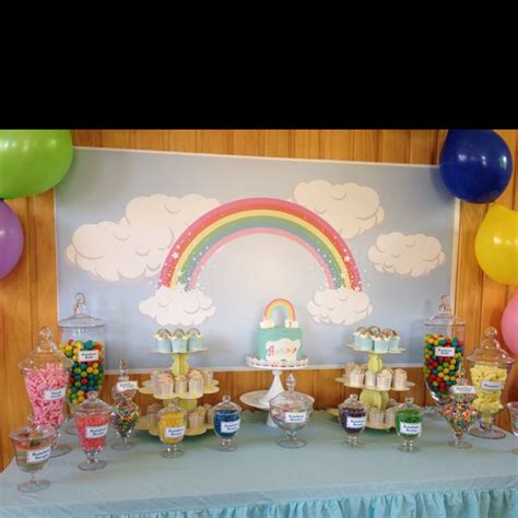 Rainbow Candy Buffet Table