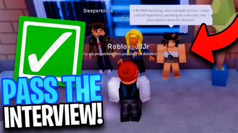 How To Pass A Roblox Interview - YouTube