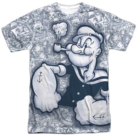 Popeye/Tattooed Sailor | Popeye tattoo, Sublime shirt, Sailor