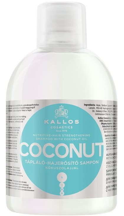 Kallos KJMN Coconut Nutritive Hair-Strengthening Shampoo ingredients (Explained)