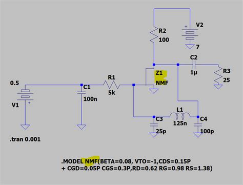 fet - MESFET in LTSpice - Electrical Engineering Stack Exchange