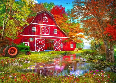 19+ Red Barn Paintings - SumaraAarini