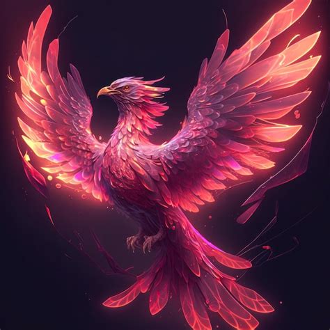 Pink Phoenix Bird