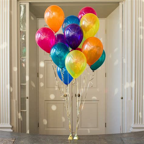 Pack Of 14 Jewel Rainbow Party Balloons | Party balloons, Balloons ...