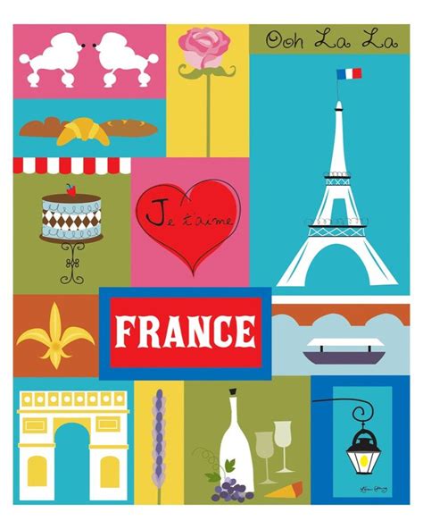 France - Collage | Colors, Collage and Bright color palettes