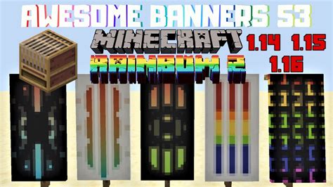 How To Make A Rainbow Banner In Minecraft