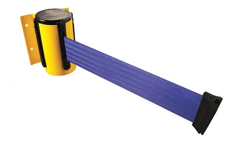 TENSABARRIER, Blue, Yellow, Retractable Belt Barrier - 3YJT6|896-STD-35 ...