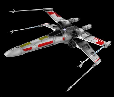 3d star wars x-wing fighter model