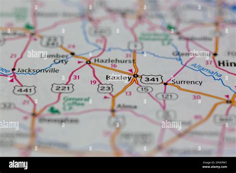 Baxley georgia map hi-res stock photography and images - Alamy