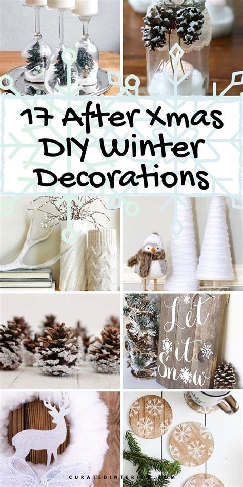 17 After Christmas DIY Winter Decorations #DIY #DIYDecor Rustic Winter Decor, Winter Home Decor ...