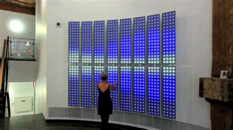 Interactive LED Art Wall by Robert Stratton - YouTube