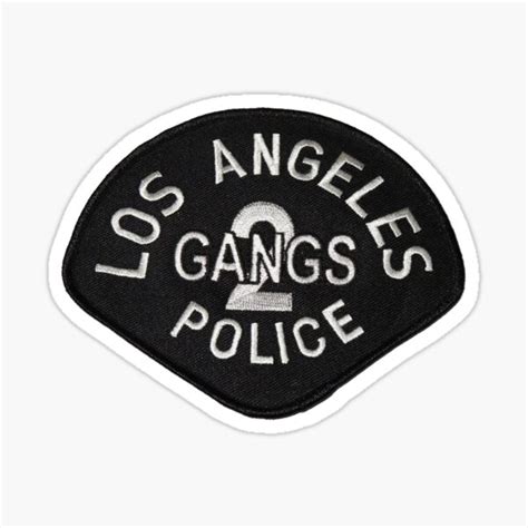 "LAPD Rampart Division Gang Uni" Sticker for Sale by Lawrence Baird ...