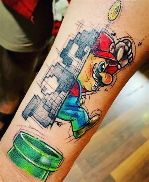 Super Mario Tattoo #tattoo #tattoos #smalltattoos #amazingtattoo #beautifultattoos | Mario ...