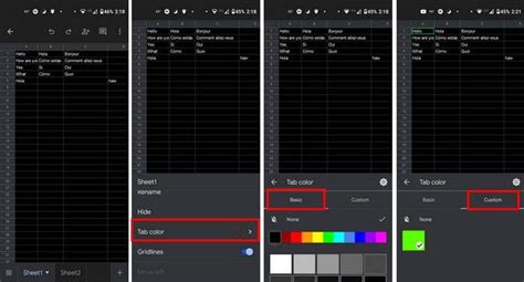 Google Sheets: How to Color Code Tabs - Technipages