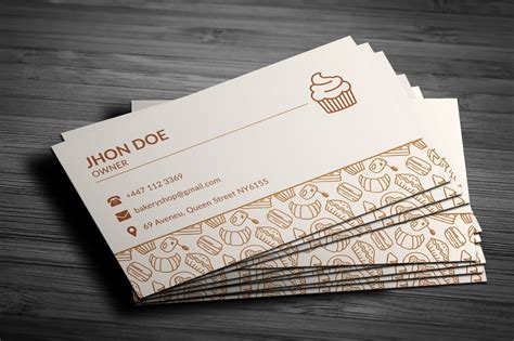 Bakery Shop Business Card | Bakery business cards, Business cards creative templates, Business ...