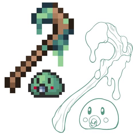 I drew the Slime Staff! : Terraria