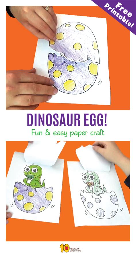 Dinosaur Egg Craft for Kids - 10 Minutes of Quality Time | Dinosaur crafts kids, Dinosaur eggs ...