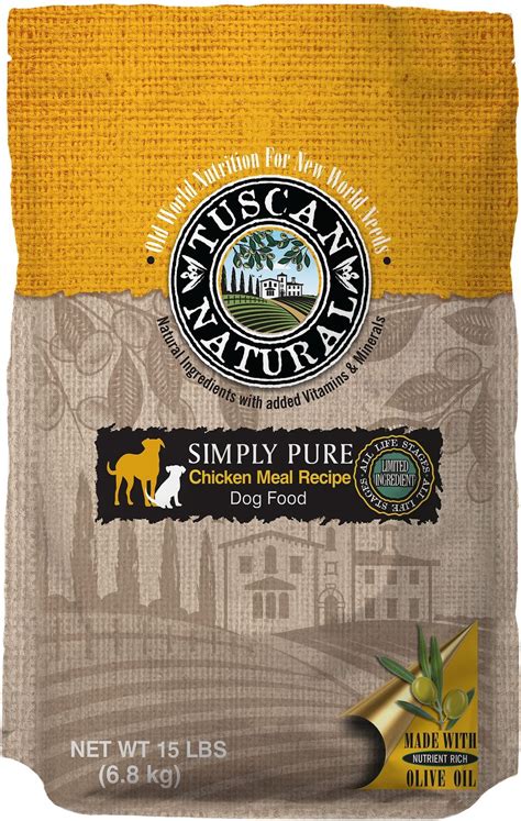 TUSCAN NATURAL Simply Pure Chicken Meal Limited Ingredient Dry Dog Food ...