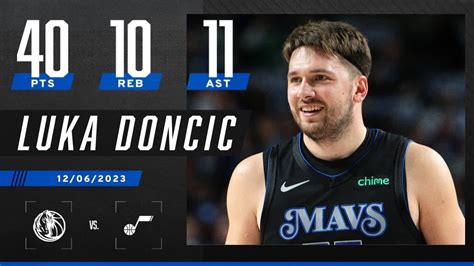 HEADBAND LUKA 👀 40-POINT TRIPLE-DOUBLE from Doncic leads Mavs to 50-point win 😱 | NBA on ESPN ...