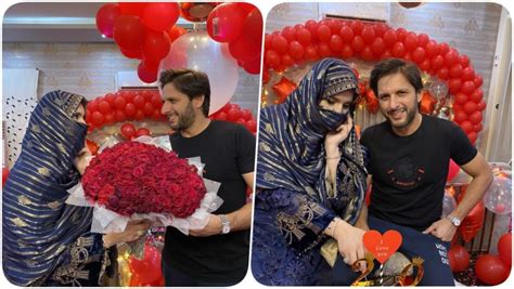 Shahid Afridi Shares Picture With Wife Nadia As Couple Celebrates 20th Wedding Anniversary | 🏏 ...