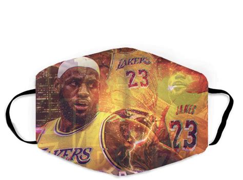 Lakers Lebron James Face Mask with Multi-Layer Design with | Etsy