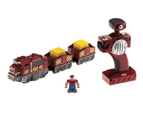 Fisher-Price GeoTrax Rail & Road System Remote Control Set with Bull ...