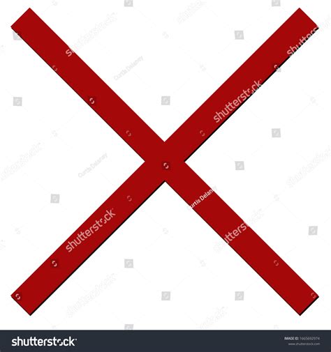 Red X Vector Shadow Stock Vector (Royalty Free) 1665692974 | Shutterstock