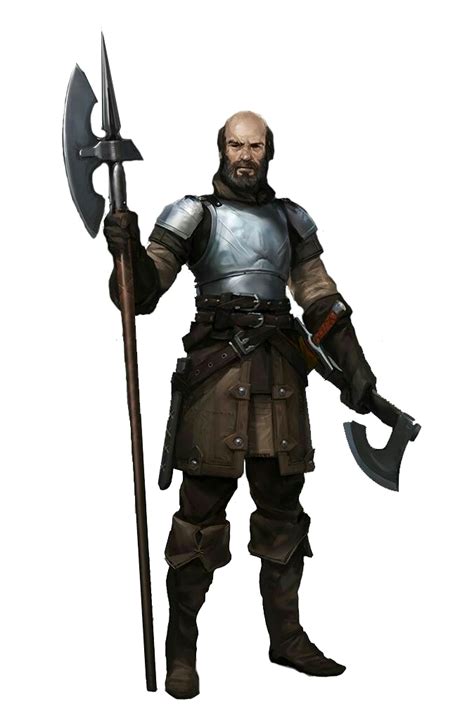 Male Middle-Aged Human Fighter Gaurd - Pathfinder PFRPG DND D&D d20 fantasy | Fantasy concept ...