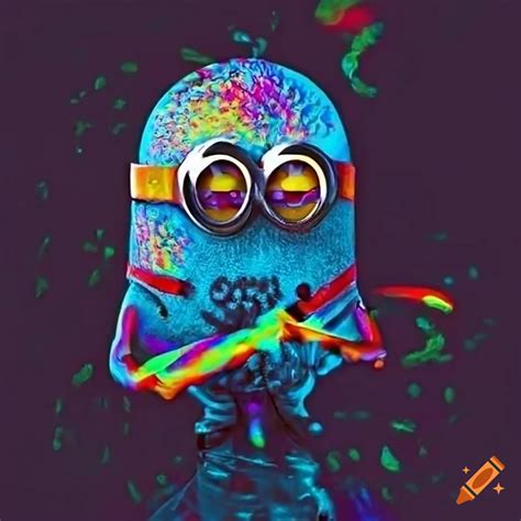 Minions having a psychedelic trip